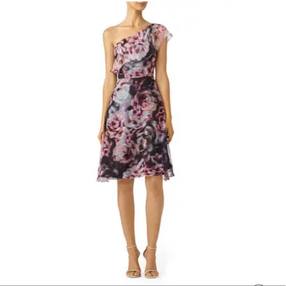 Slate & Willow Abstract Floral Fairy Chiffon Dress size 0‎